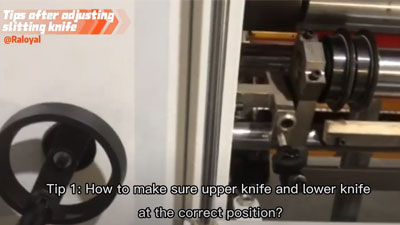 Algumas pontas da máquina de corte de alta velocidade após ajustar a faca de corte