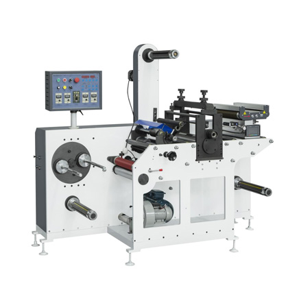 Cortadora e vinco rotativa com cortador longitudinal de torre para etiquetas em branco HC-350B