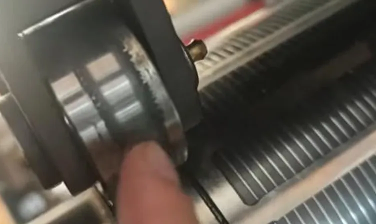 Lubrificação da máquina de corte rotativa